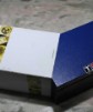 Tissot vintage watch box white and blu with booklet